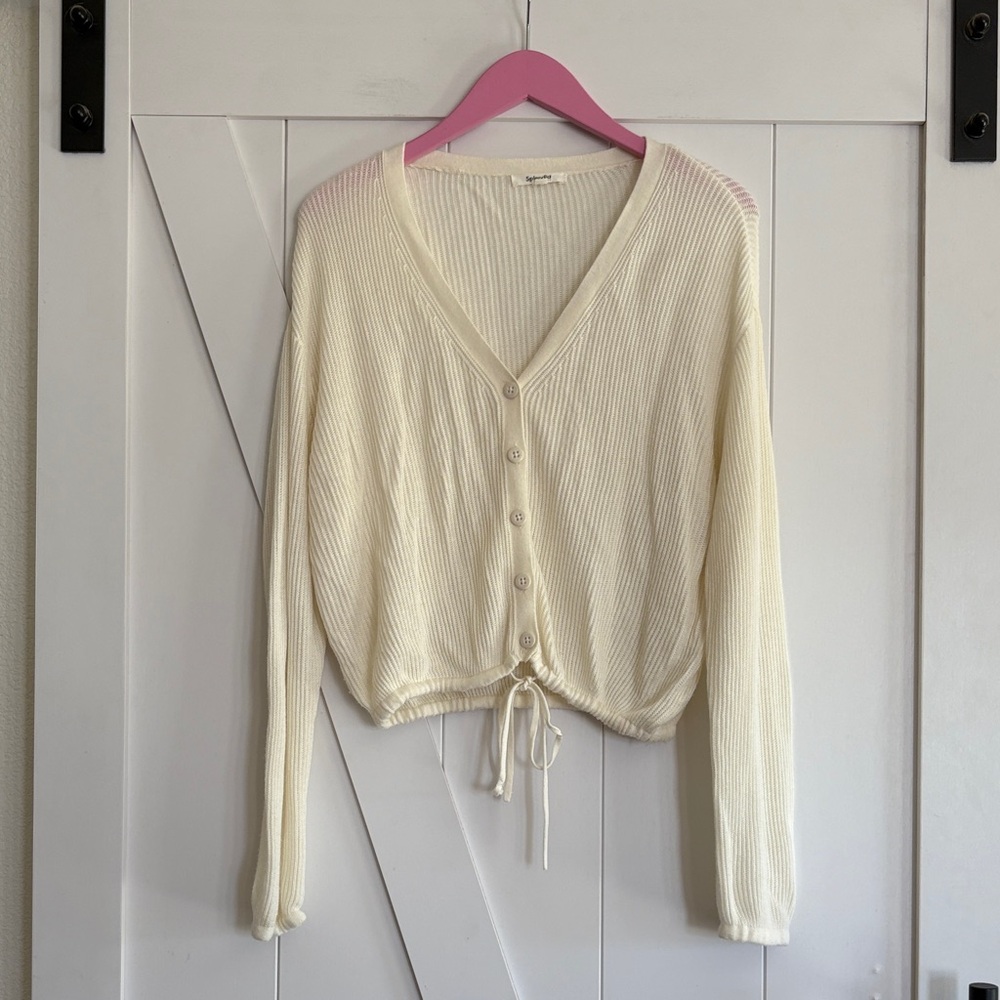 Splendid Cream Knit Sweater